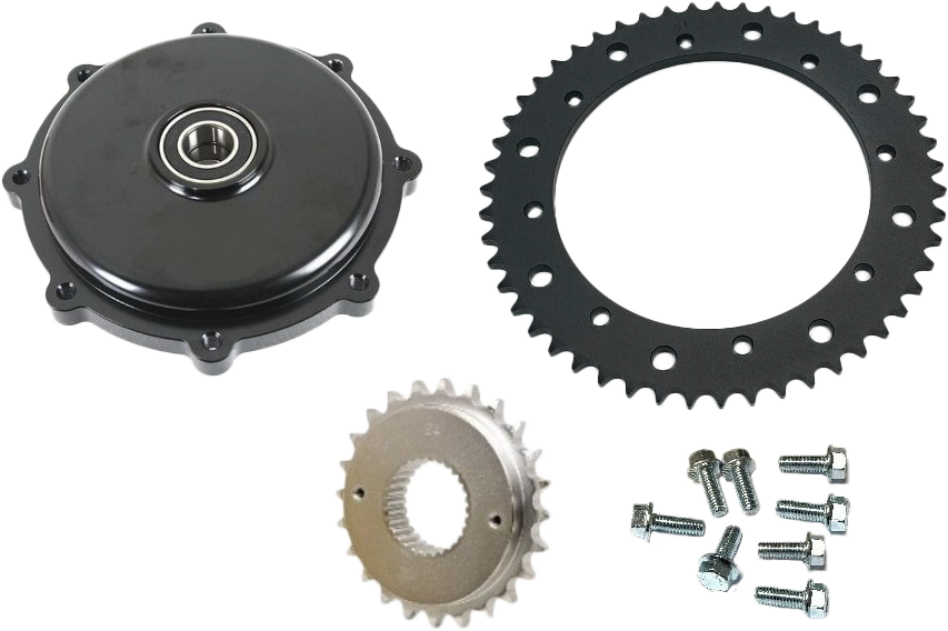 Cush Drive Chain Conv Kit Black `17 Up Flh/Flt