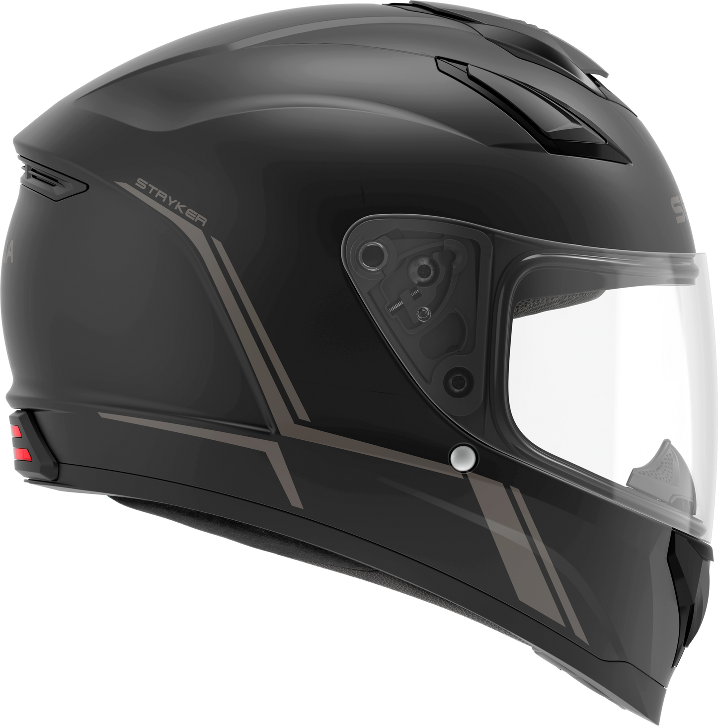 Stryker Full Face Helmet With Mesh Intercom Matte Black Xl