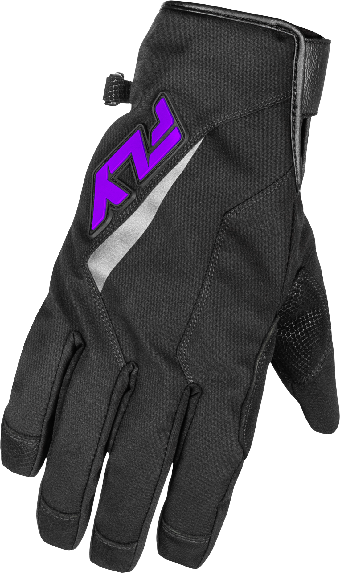 Title Long Gloves Black/Purple Xl