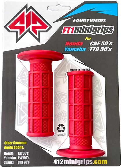 Mini Grips Red 3/4"