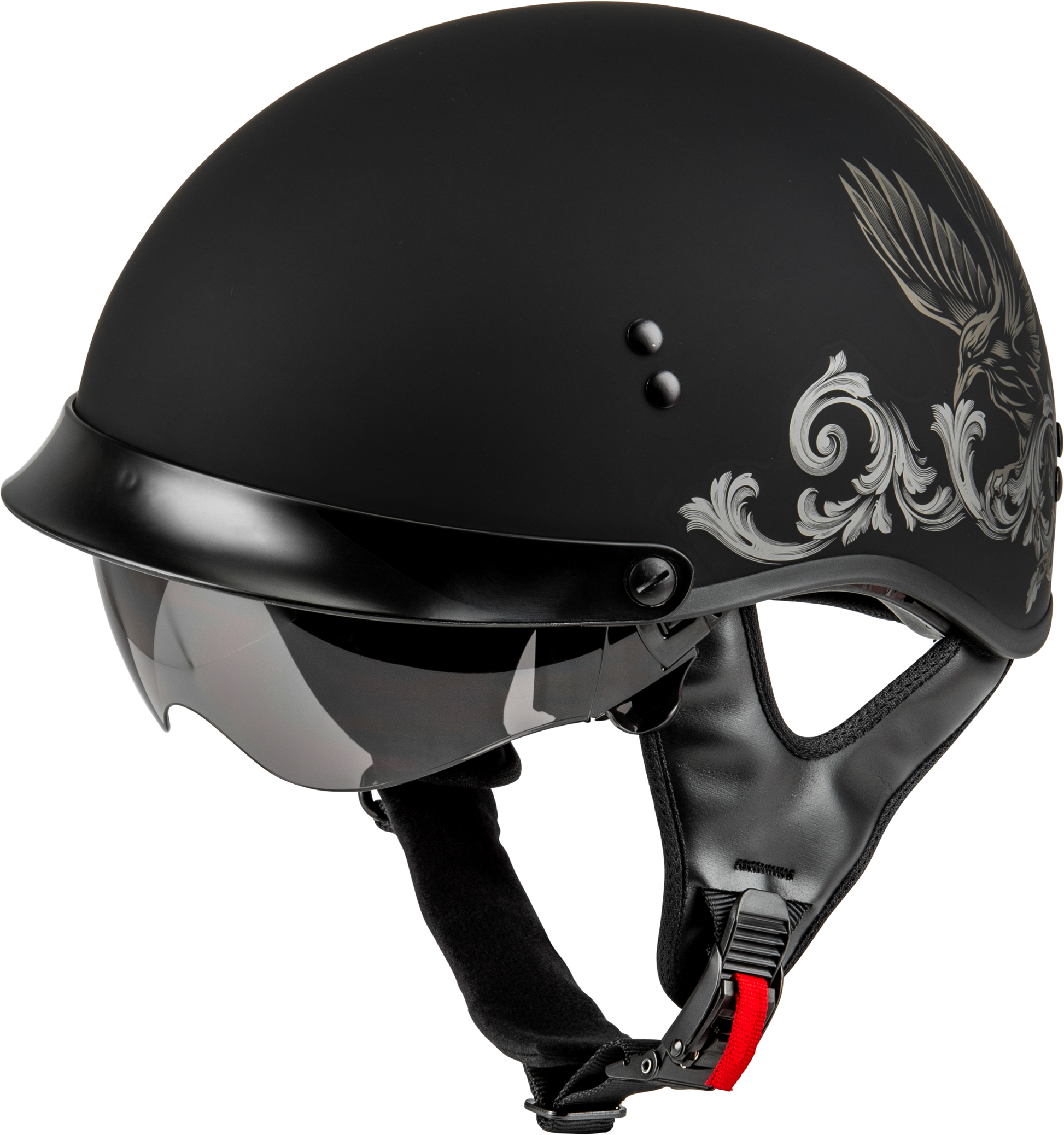 Hh 65 Corvus Helmet W/ Peak Matte Black/Tan 2x