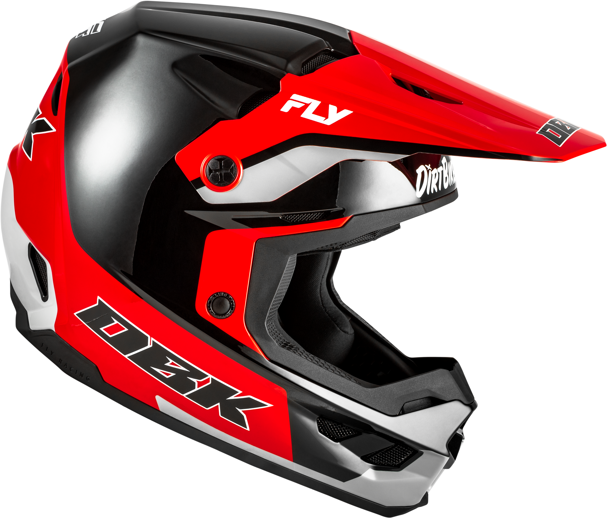 Kinetic Dbk Helmet Black/Red/Grey Xl