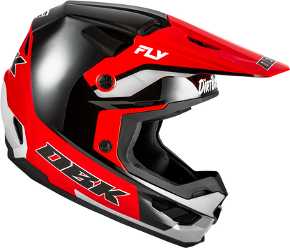 Kinetic Dbk Helmet Black/Red/Grey Xl
