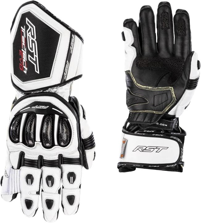 Tractech Evo 4 Ce Glove White/White/Black Lg