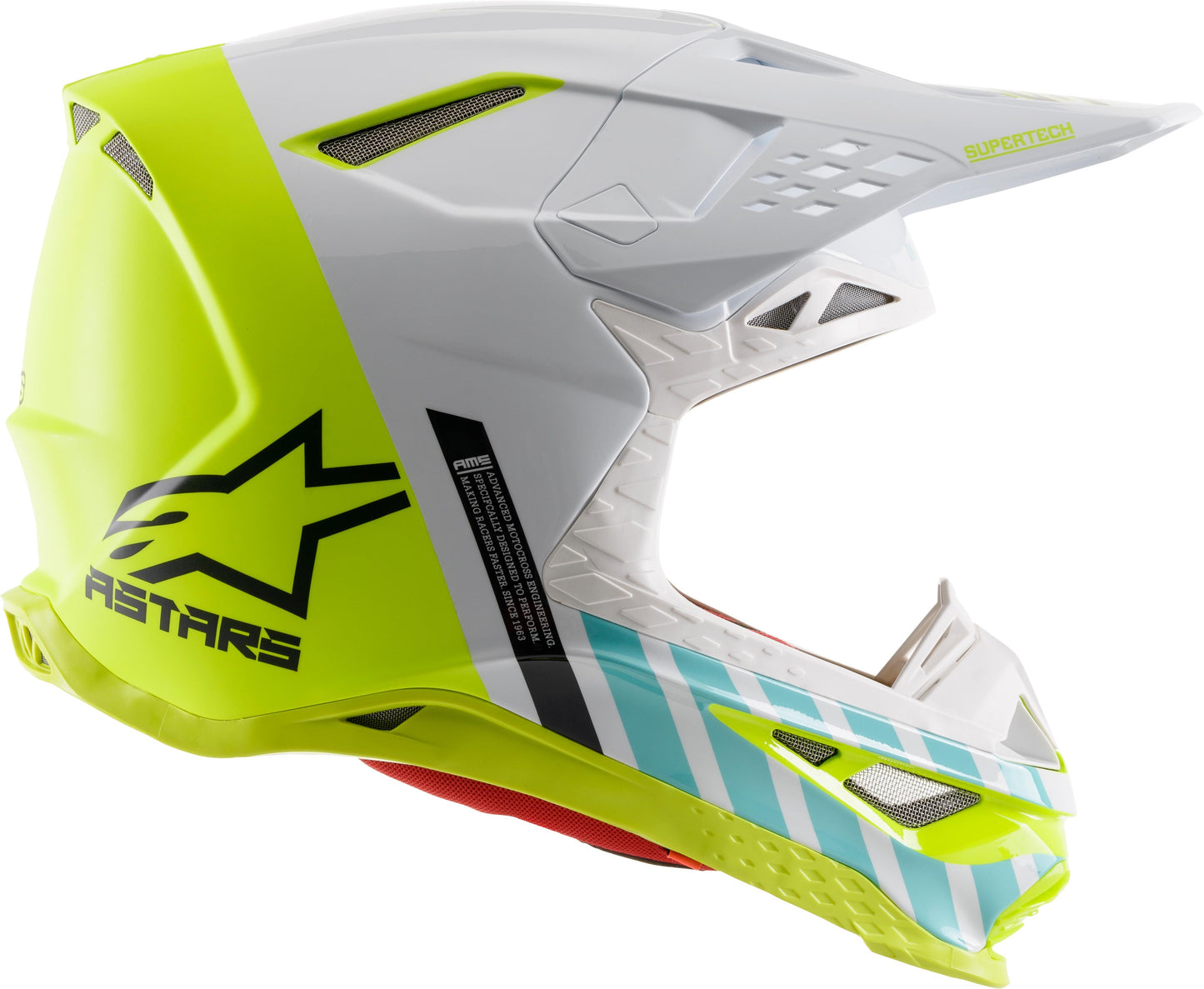 Sm8 Anaheim 2020 Le Helmet Lg Wht/Yllw Fluo/Turq Mg Lg