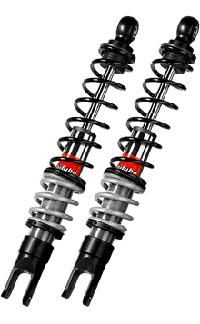 Bitubo YGB0 Twinshocks Rear Adjustable: Spring Preload, Black Spring