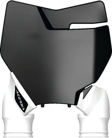 Front Number Plate Black/White