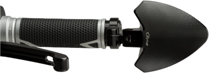 Handlebar End Folding Mirror Left Black