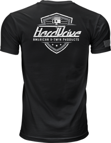 Harddrive Shield Tee Black/White 3x