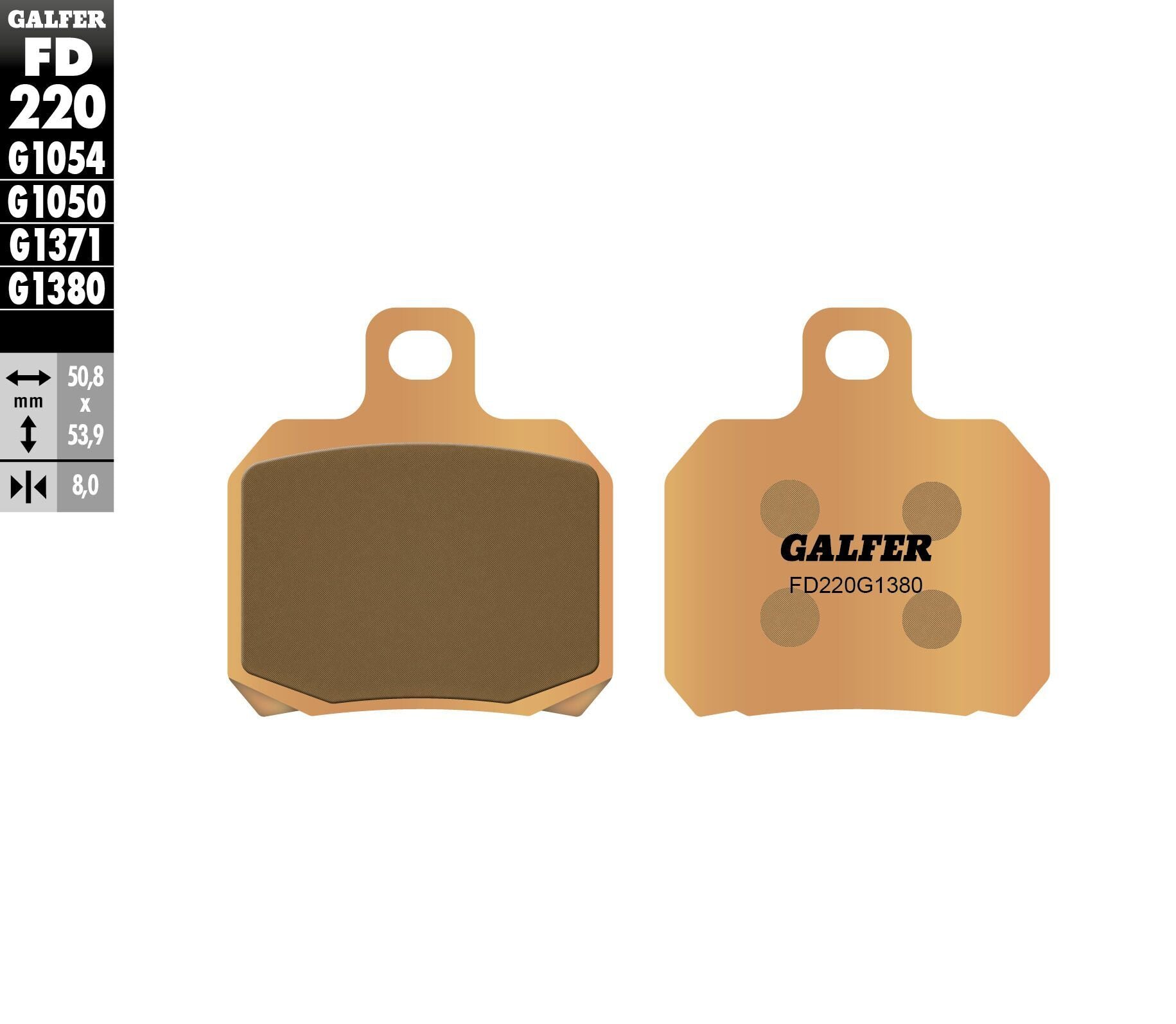 Brake Pads Sintered Fd220g1380