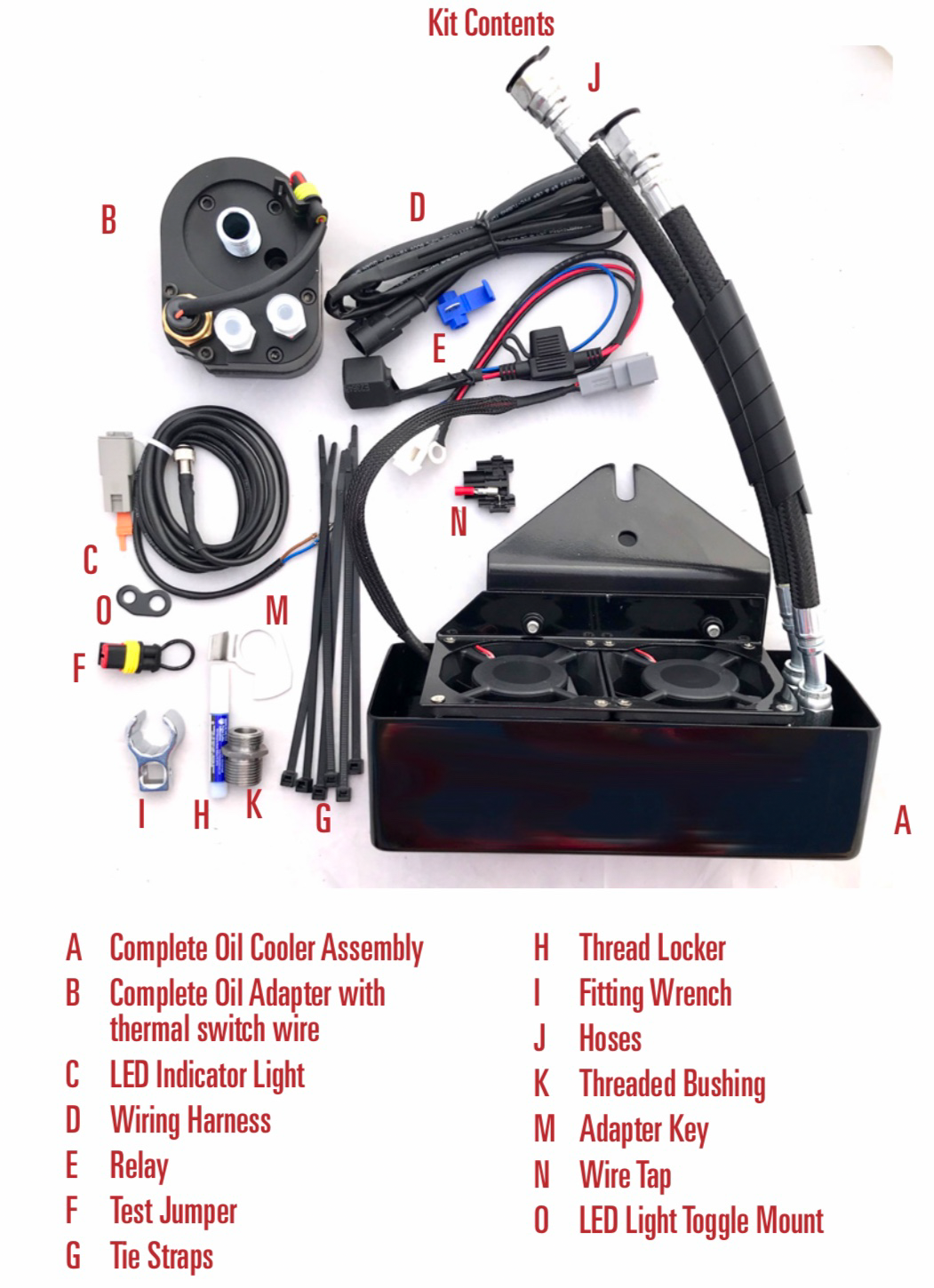 Dyna Oil Cooler Front Mount Dyna `93 17  Gloss Blk