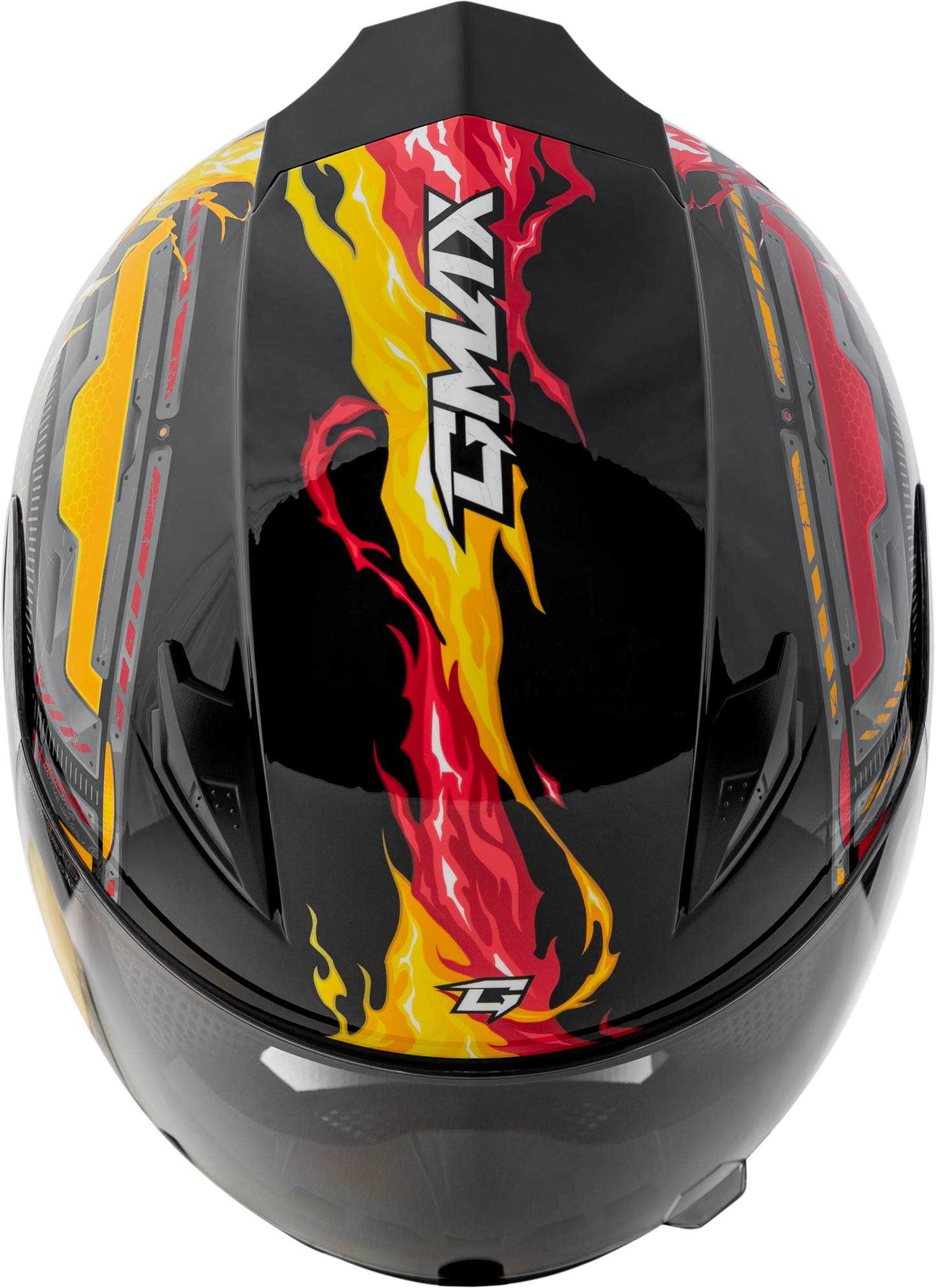 Gm 49y Charge Helmet Black/Red/Yellow Ys