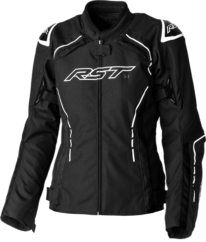 Ladies S1 Ce Jacket Black/White Textile 2xl