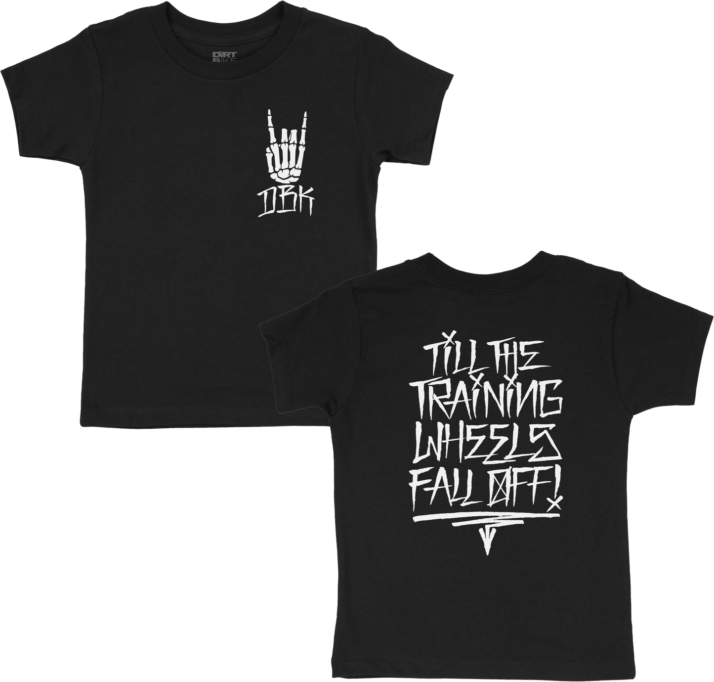 Training Wheels Toddler Tee Black 2t