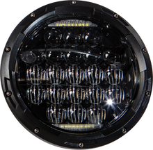Led Headlight 7" 90w Black 3500/2400 Lumens