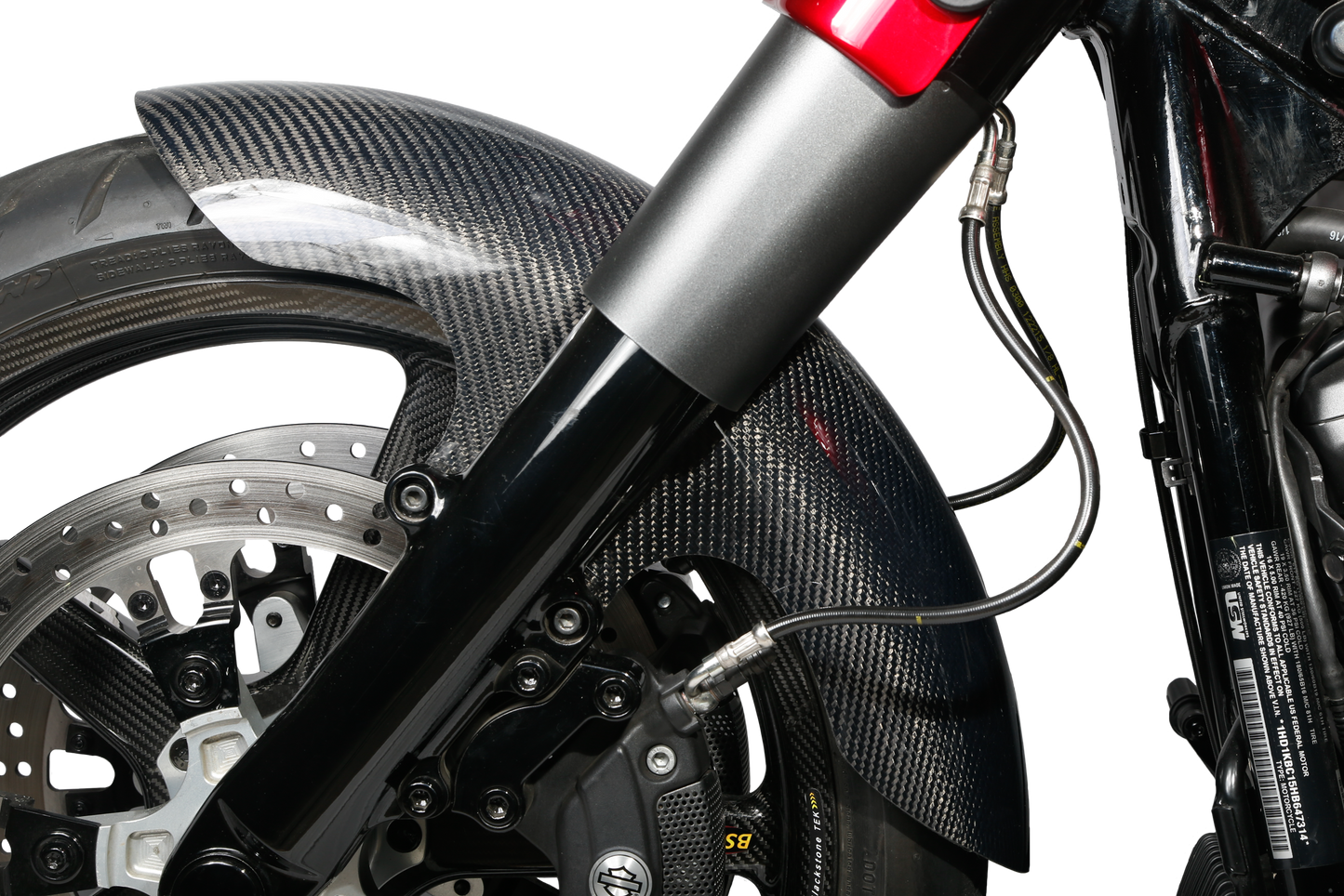 Carbon Fiber Shorty Fender Front 19" Flh 14 22