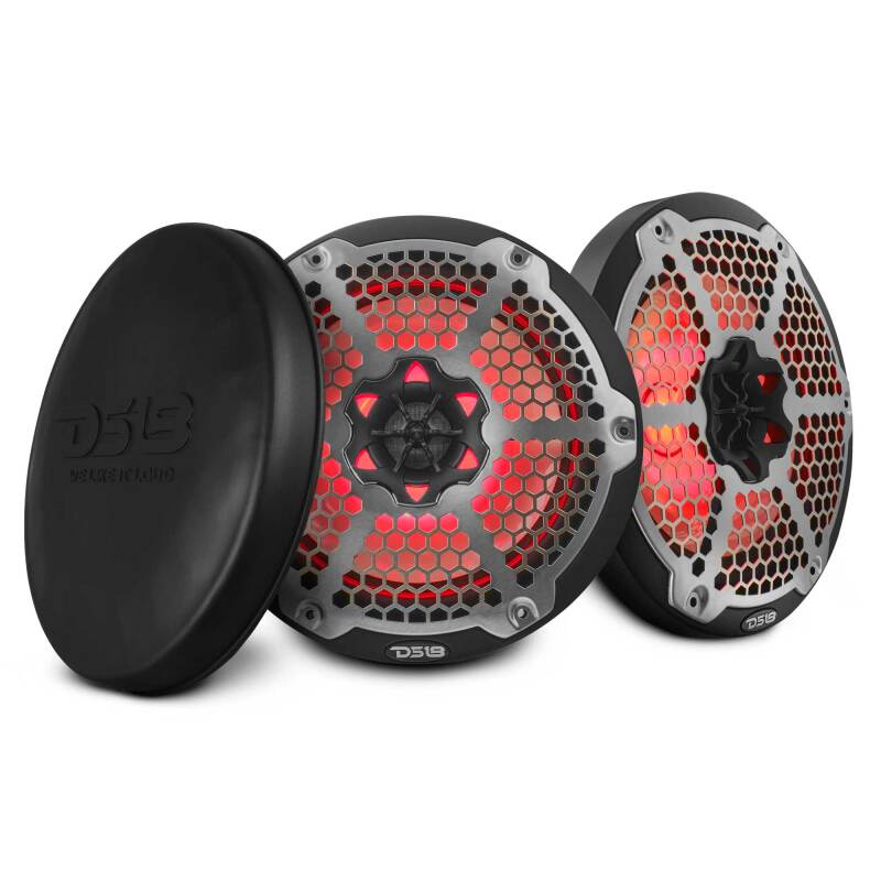DS18 NXL-M Series Speaker w/ RGB LED Lights 8in 2-Way 125 Watts RMS 4 ohm Black