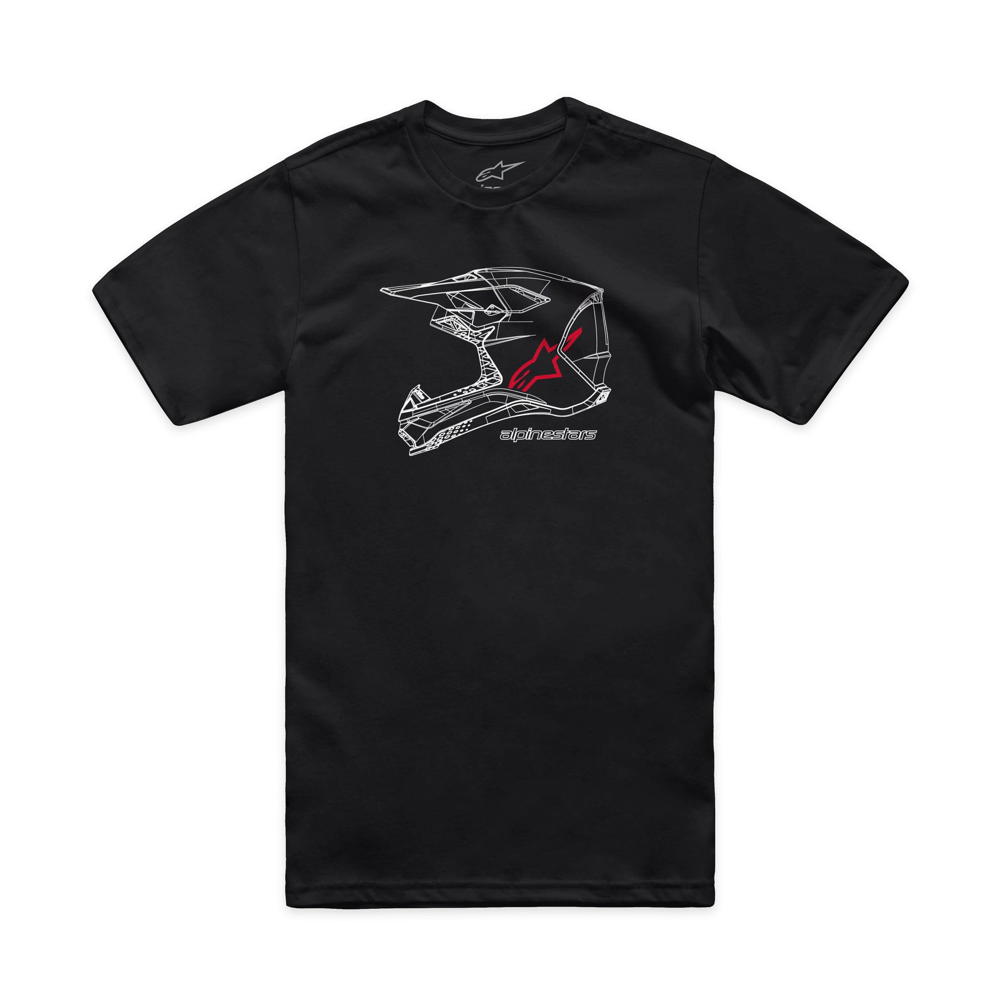 Mx Helmet Csf Tee Black Xl