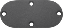 DRAG SPECIALTIES Inspection Cover - Wrinkle Black 14009W
