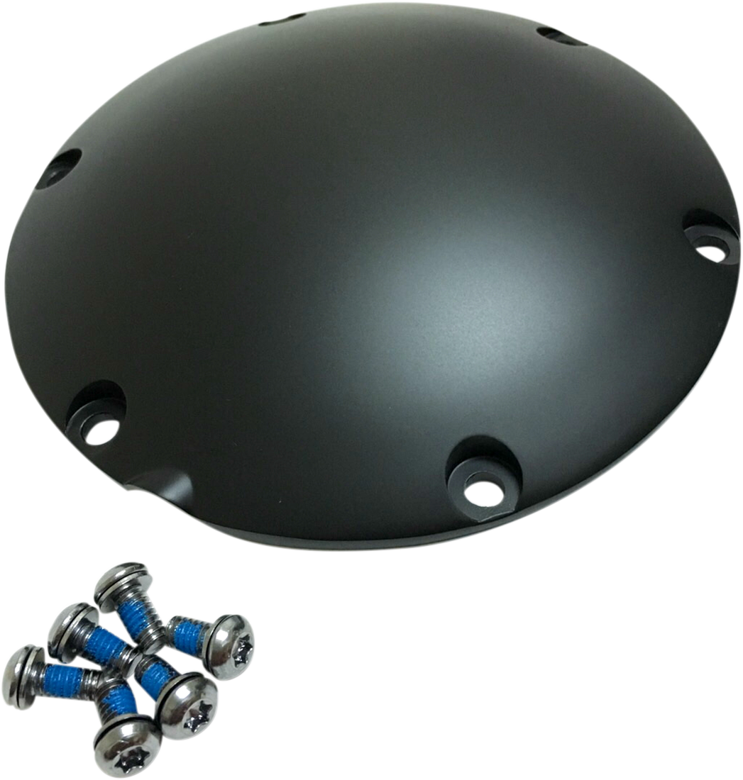 DRAG SPECIALTIES Derby Cover - Satin Black - 6 Hole - '04-'22 Sportster 301500