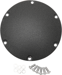 DRAG SPECIALTIES Derby Cover - Wrinkle Black - 6 Hole - '04-'22 Sportster 301498