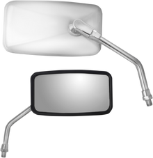 PARTS UNLIMITED Mirror - Side View - Cruiser - Standard - Rectangular - Stainless Steel 17087