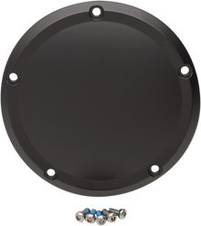 DRAG SPECIALTIES Derby Cover - Matte Black - 5 Hole - '15-'25 Harley-Davidson D33-0110MB