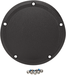 DRAG SPECIALTIES Derby Cover - Wrinkle Black - 5 Hole - '15-'25 Harley-Davidson D33-0110WB