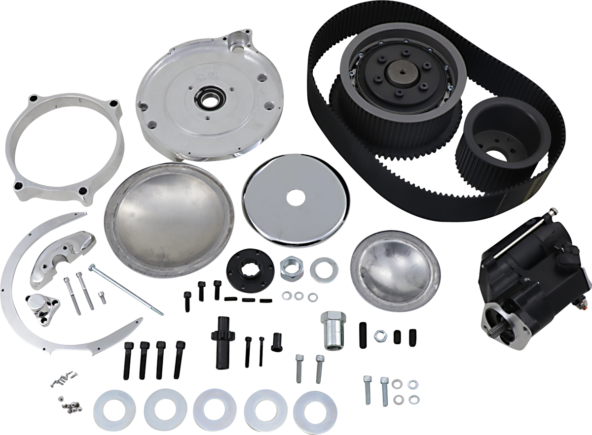 BELT DRIVES LTD. Shorty Belt Drive Kit with Starter - 3" SHS-630ST