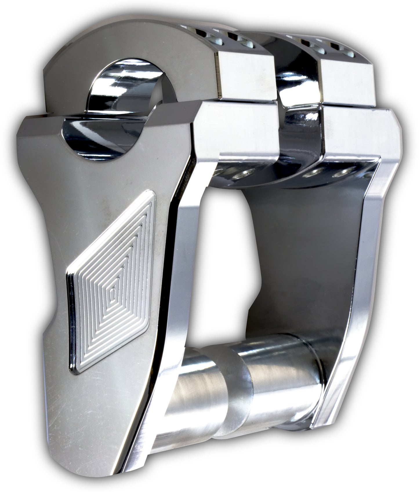 Pivoting Handlebar Riser Chrome 3" Rise