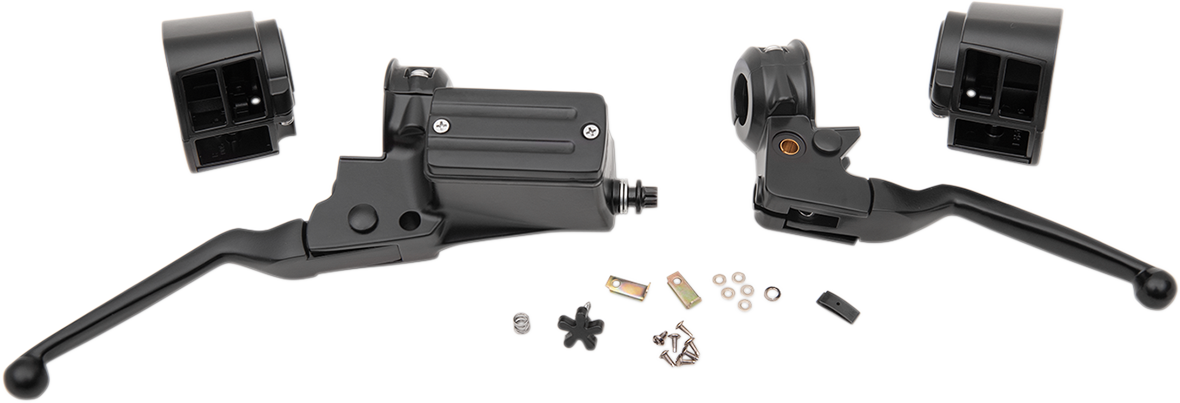 DRAG SPECIALTIES Handlebar Control Kit - 11/16" Master Cylinder - Black 07-0543MBNU