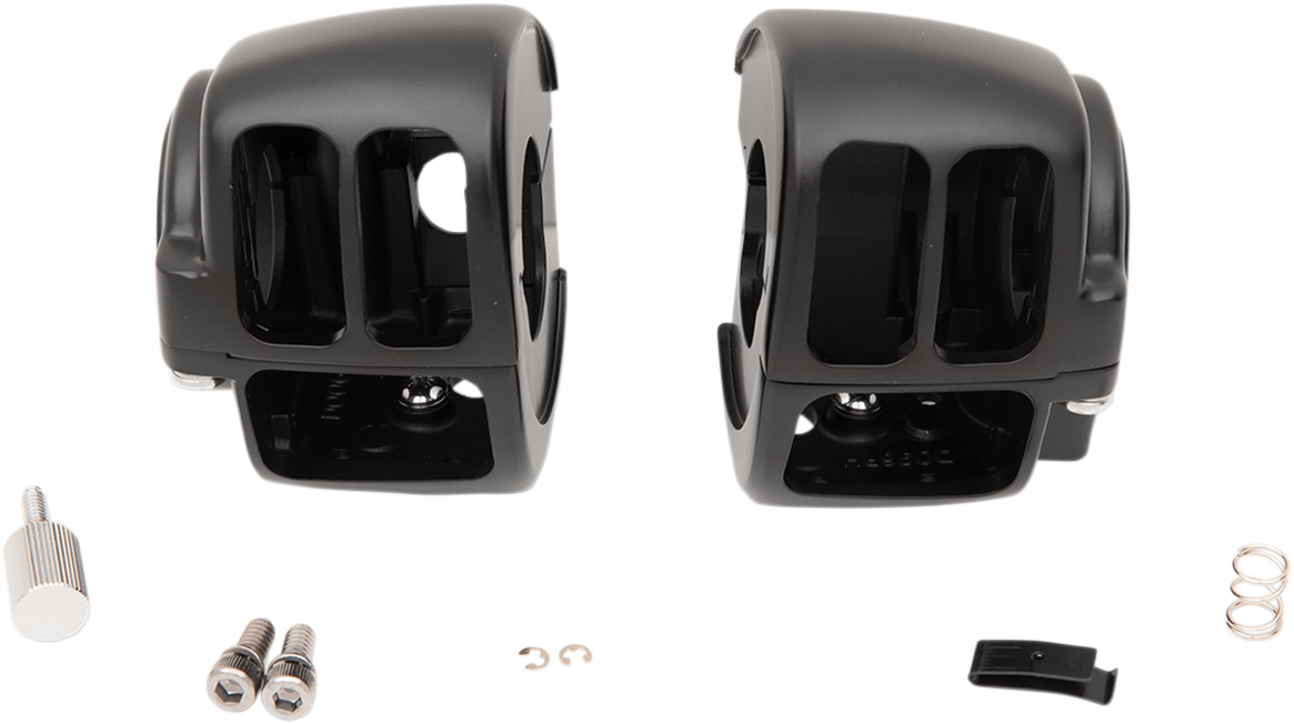 DRAG SPECIALTIES Handlebar Switch Housing Kit - Matte Black H07-0671BMB