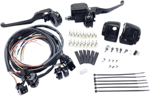 DRAG SPECIALTIES Handlebar Control Kit - 9/16" Master Cylinder - '96 - '11 - Black H07-0748AKMB