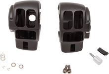 DRAG SPECIALTIES Handlebar Switch Housing Kit - Radio - Matte Black 07-0530ABMB