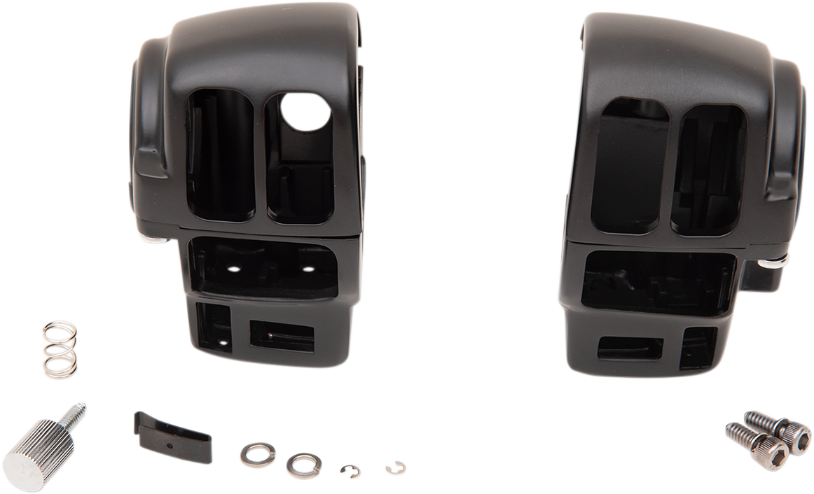 DRAG SPECIALTIES Handlebar Switch Housing Kit - Radio/Cruise - Matte Black 07-0531ABMB