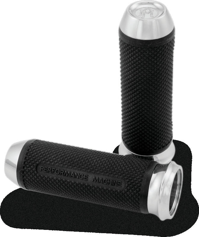 Performance Machine Handle Grip Set - Elite TBW - Chrome