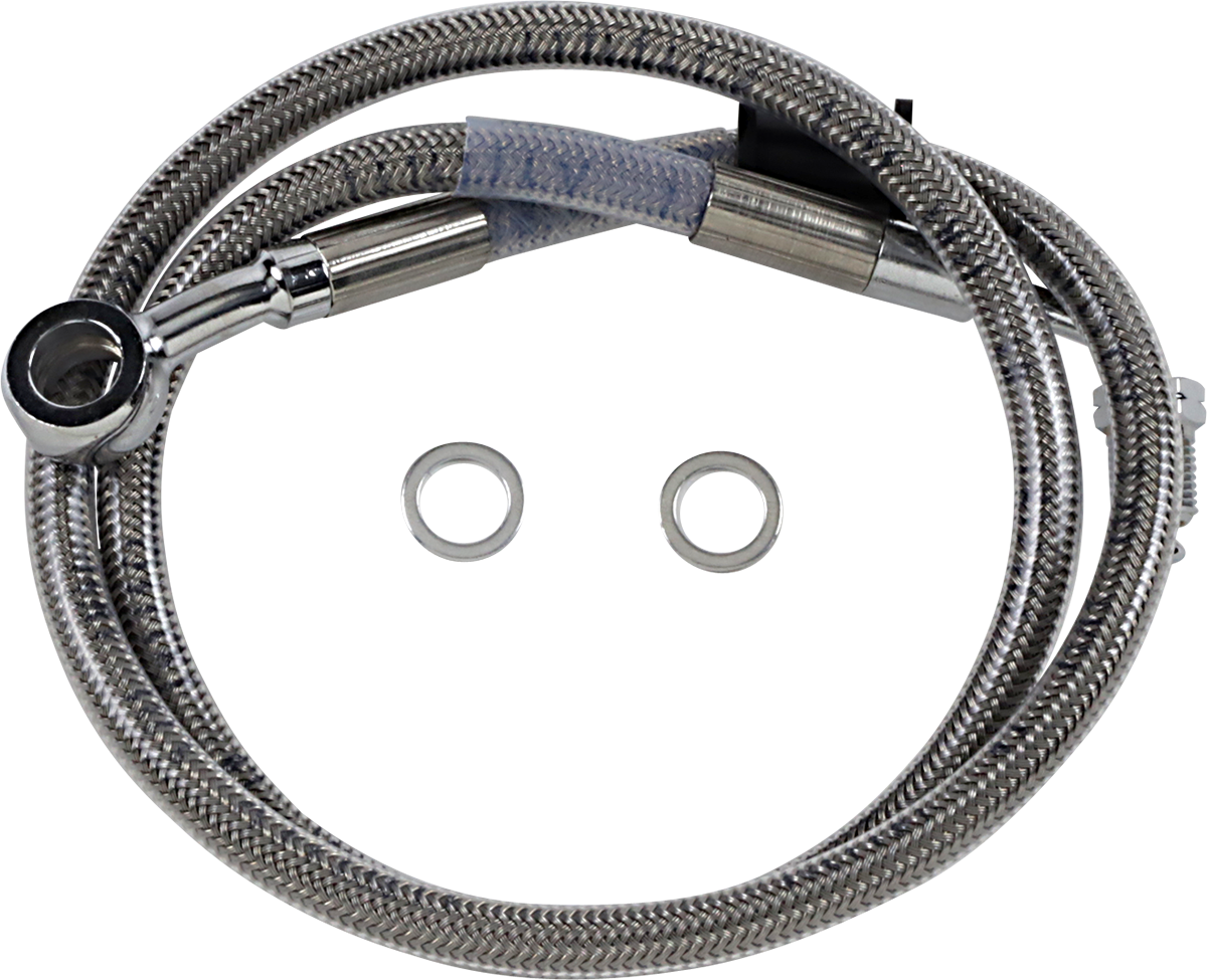 DRAG SPECIALTIES Brake Line - +4" - Stainless Steel - '18-'23 Softail 618620-4