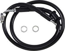 DRAG SPECIALTIES Brake Line - +4" - Black - '18-'23 Softail 618620-4BLK