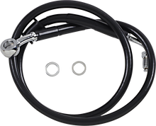 DRAG SPECIALTIES Brake Line - +6" - Black - '18-'23 Softail 618620-6BLK