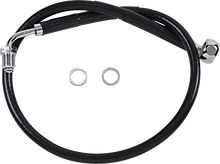 DRAG SPECIALTIES Brake Line - Front (Upper) - Black 618601-BLK