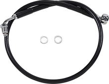 DRAG SPECIALTIES Brake Line - +4" - Black - '18-'21 Softail 618601-4BLK