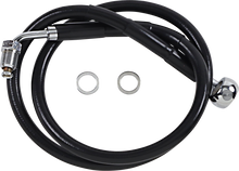 DRAG SPECIALTIES Brake Line - +8" - Black - '18-'21 Softail 618601-8BLK