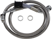 DRAG SPECIALTIES Brake Line - +4" - Stainless Steel - '18-'21 Softail 618604-4