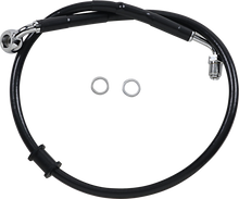 DRAG SPECIALTIES Brake Line - +2" - Black - '18-'21 Softail 618604-2BLK