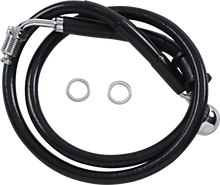 DRAG SPECIALTIES Brake Line - +6" - Black - '18-'21 Softail 618604-6BLK