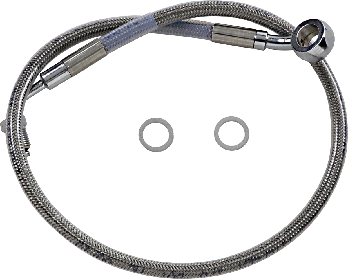 DRAG SPECIALTIES Brake Line - +2" - Stainless Steel - '18-'23 Softail 618631-2