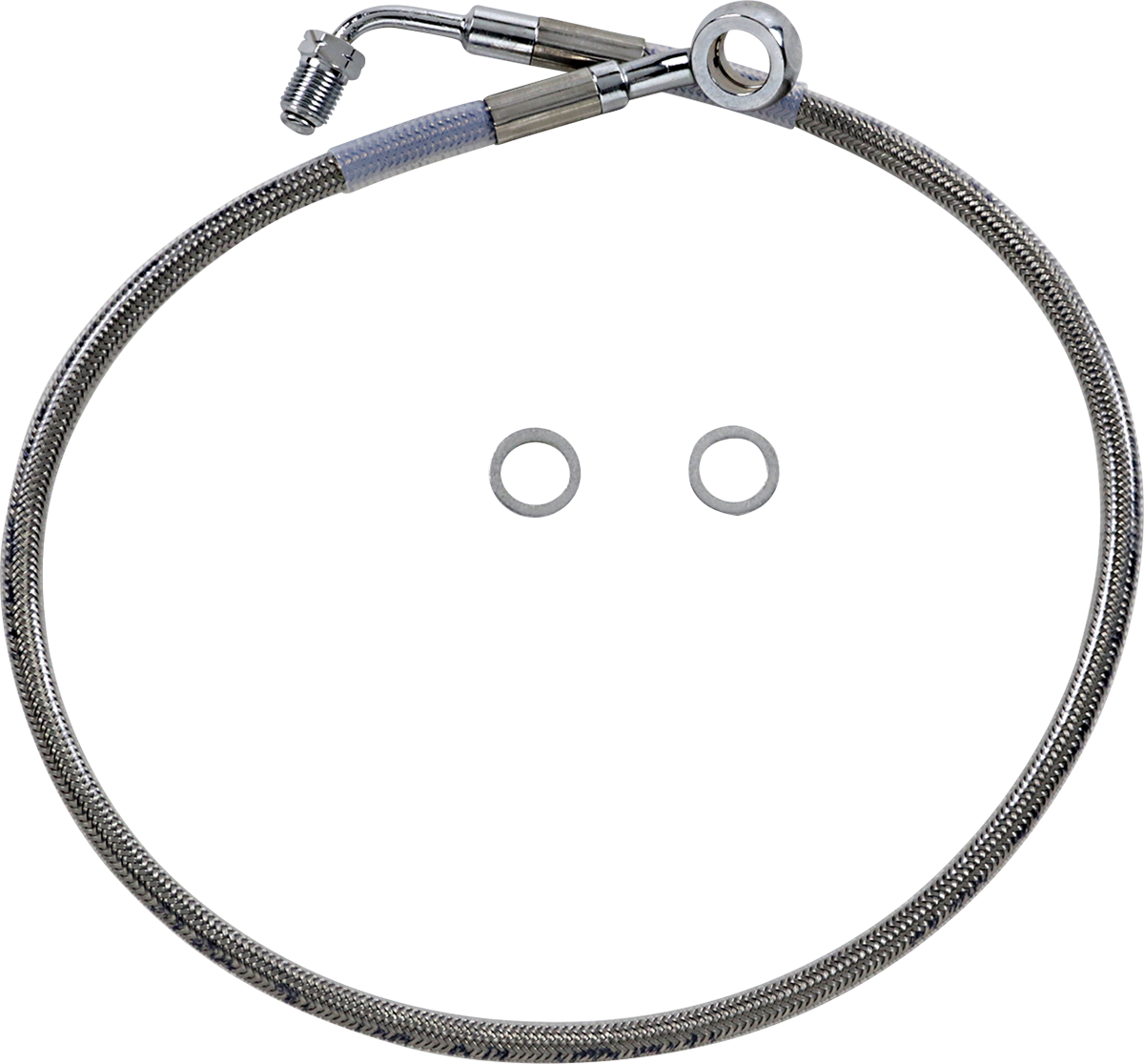 DRAG SPECIALTIES Brake Line - +4" - Stainless Steel - '18-'23 Softail 618631-4