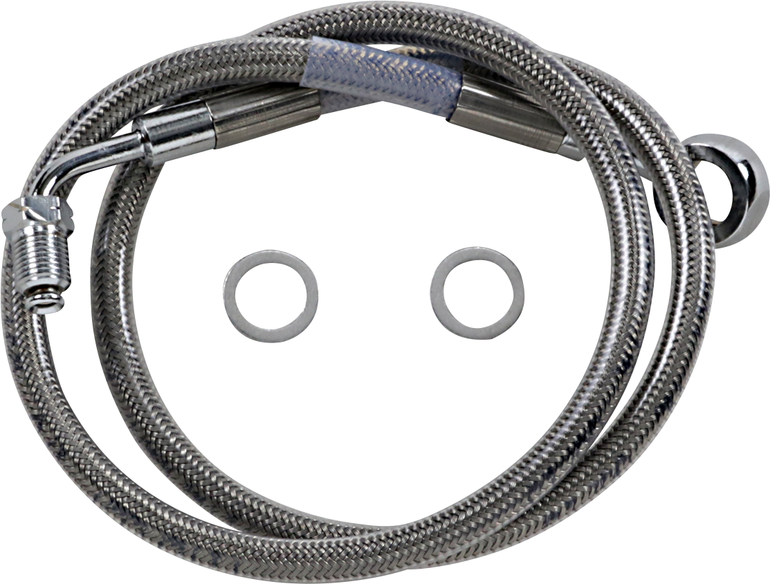 DRAG SPECIALTIES Brake Line - +8" - Stainless Steel - '18-'23 Softail 618631-8