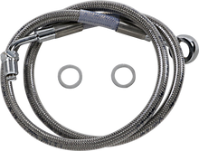 DRAG SPECIALTIES Brake Line - +8" - Stainless Steel - '18-'23 Softail 618631-8