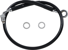 DRAG SPECIALTIES Brake Line - Front (Upper) - Black 618631-BLK
